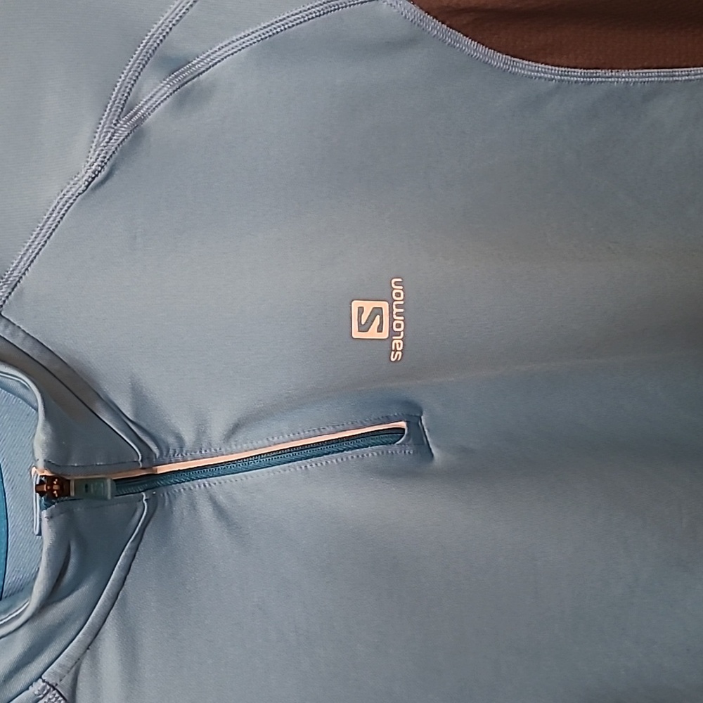 Salomon Womens Zip Up Long Sleeve - Picture 2 of 6